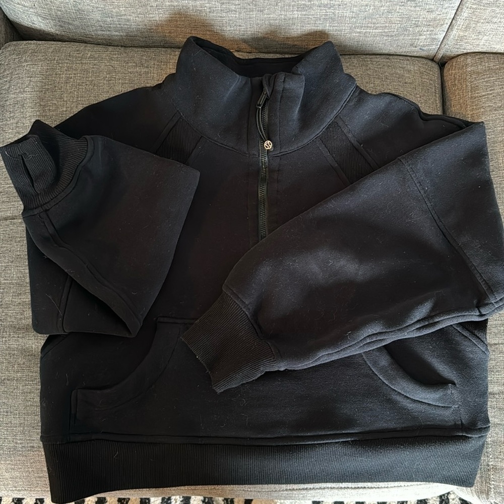 Lululemon scuba cropped half zip